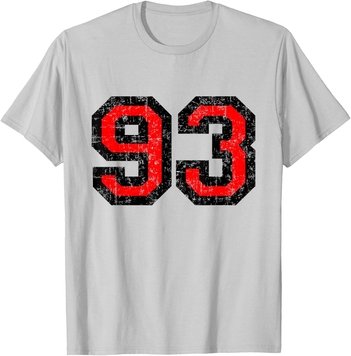 Number 93 (Vintage Black&Red) No.93 T-Shirt - T-Shirt | Ash