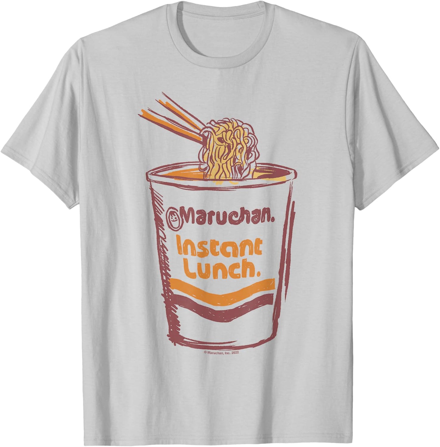 Maruchan Instant Lunch Ramen Cup Art Logo T-Shirt - T-Shirt | Ash
