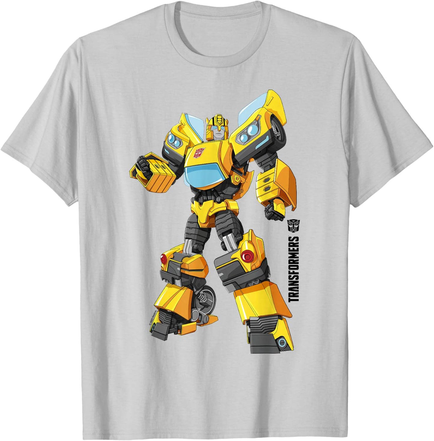 Transformers Bumblebee Autobots Epic Pose Logo T-Shirt - T-Shirt | Ash