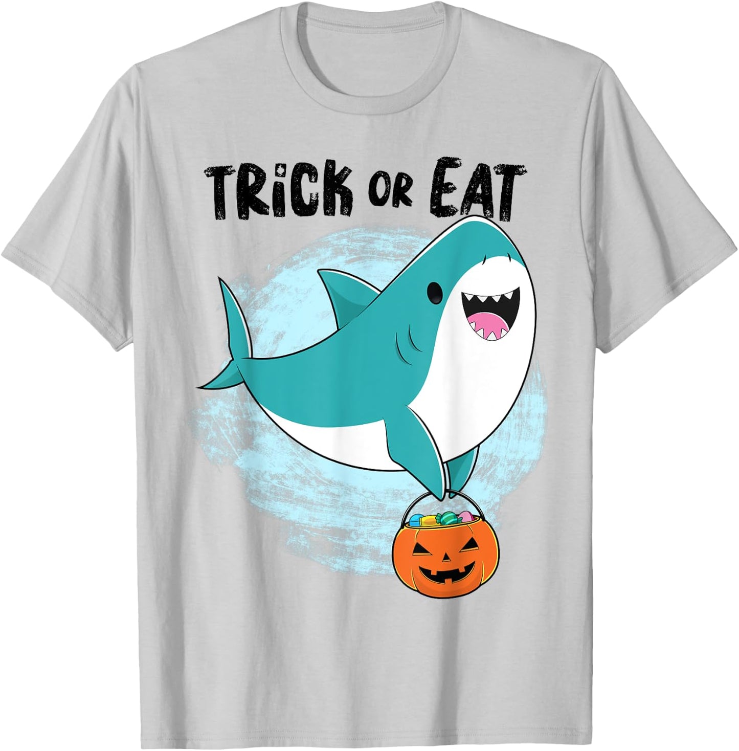 Shark Shirt - Kawaii Trick Or Eat Shark Halloween Costume T-Shirt - T-Shirt | Ash