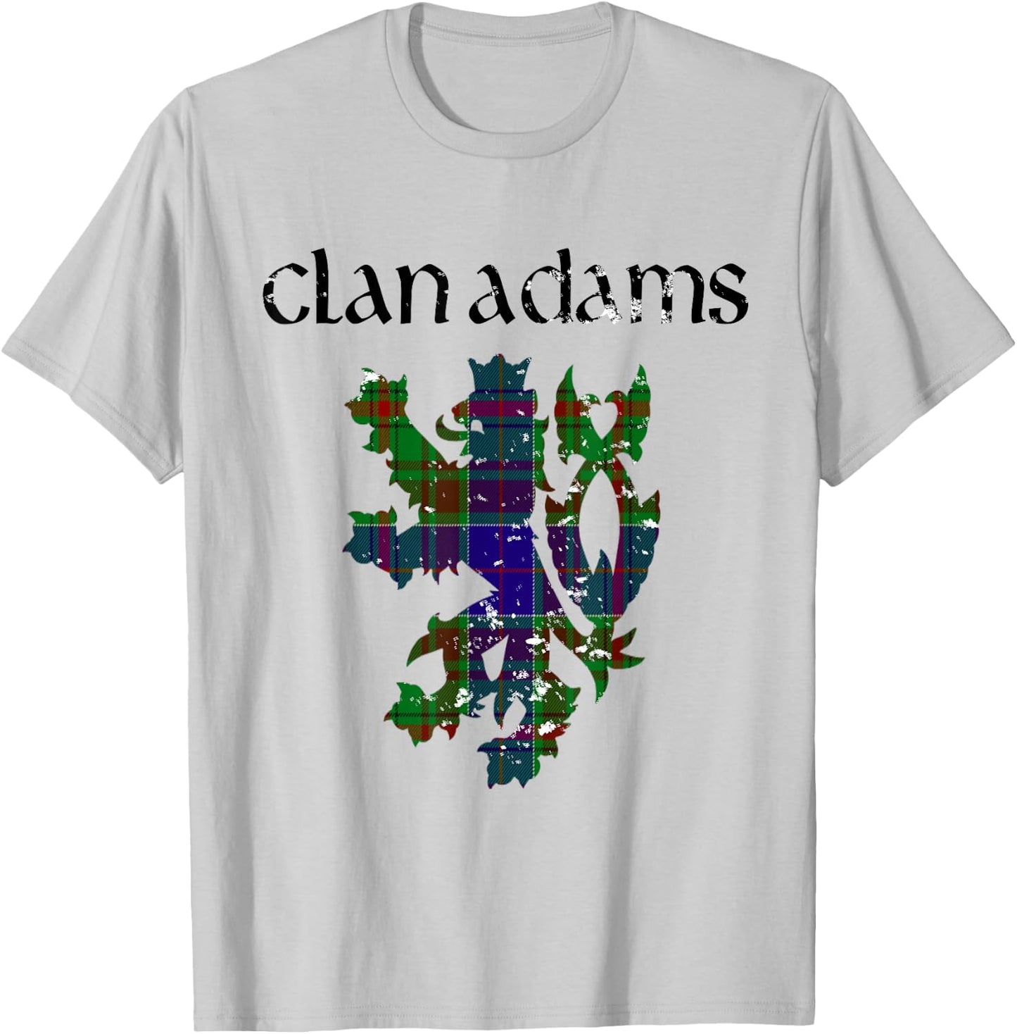 Clan Adams Tartan Scottish Family Name Scotland Pride T-Shirt - T-Shirt | Ash