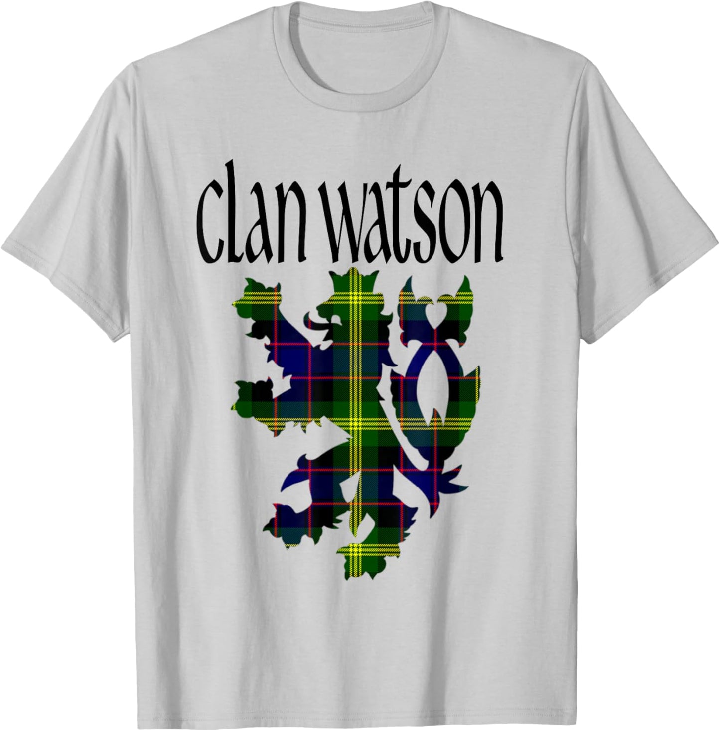 Clan Watson Tartan Scottish Family Name Scotland Pride T-Shirt - T-Shirt | Ash