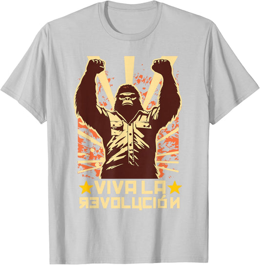 Viva La Revolucion Sasquatch Bigfoot 60s T-Shirt - T-Shirt | Ash