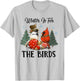 Chickadee And Cardinal Christmas Winter Is For The Birds T-Shirt - T-Shirt | Ash