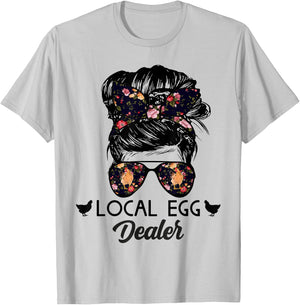 Support Your Local Egg Dealers Funny Local Egg Dealers T-Shirt - T-Shirt | Ash