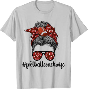 Coaches Wife Football Coach Wife Of A Football Coach T-Shirt - T-Shirt | Ash