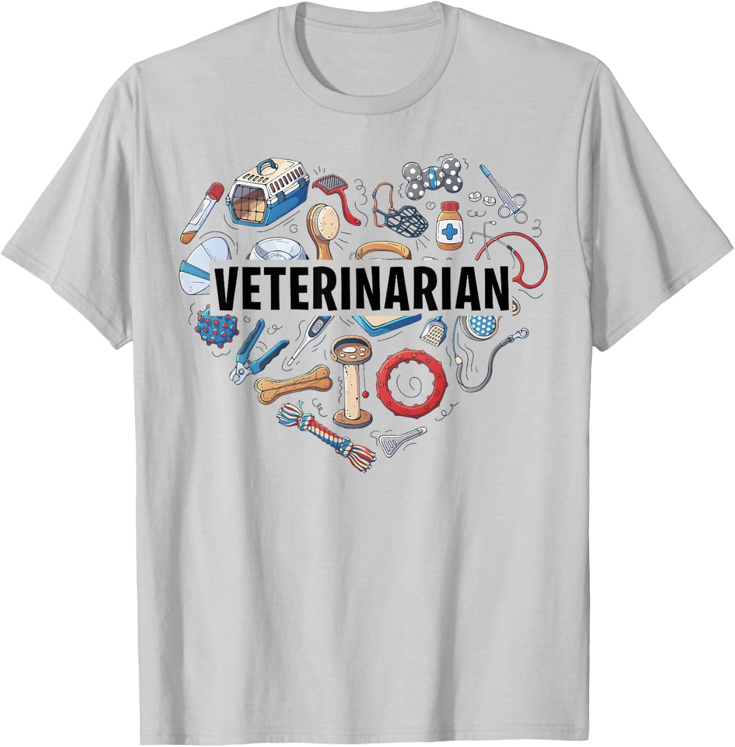 Future Veterinarian Vet Tech Student Veterinarian Graduation T-Shirt - T-Shirt | Ash