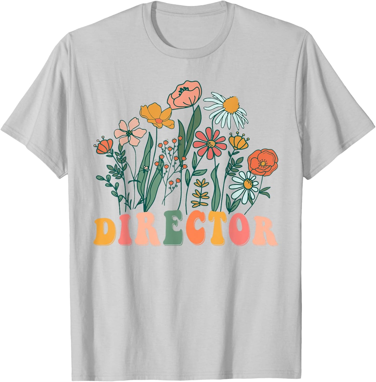 Groovy Wildflower Director T-Shirt - T-Shirt | Ash