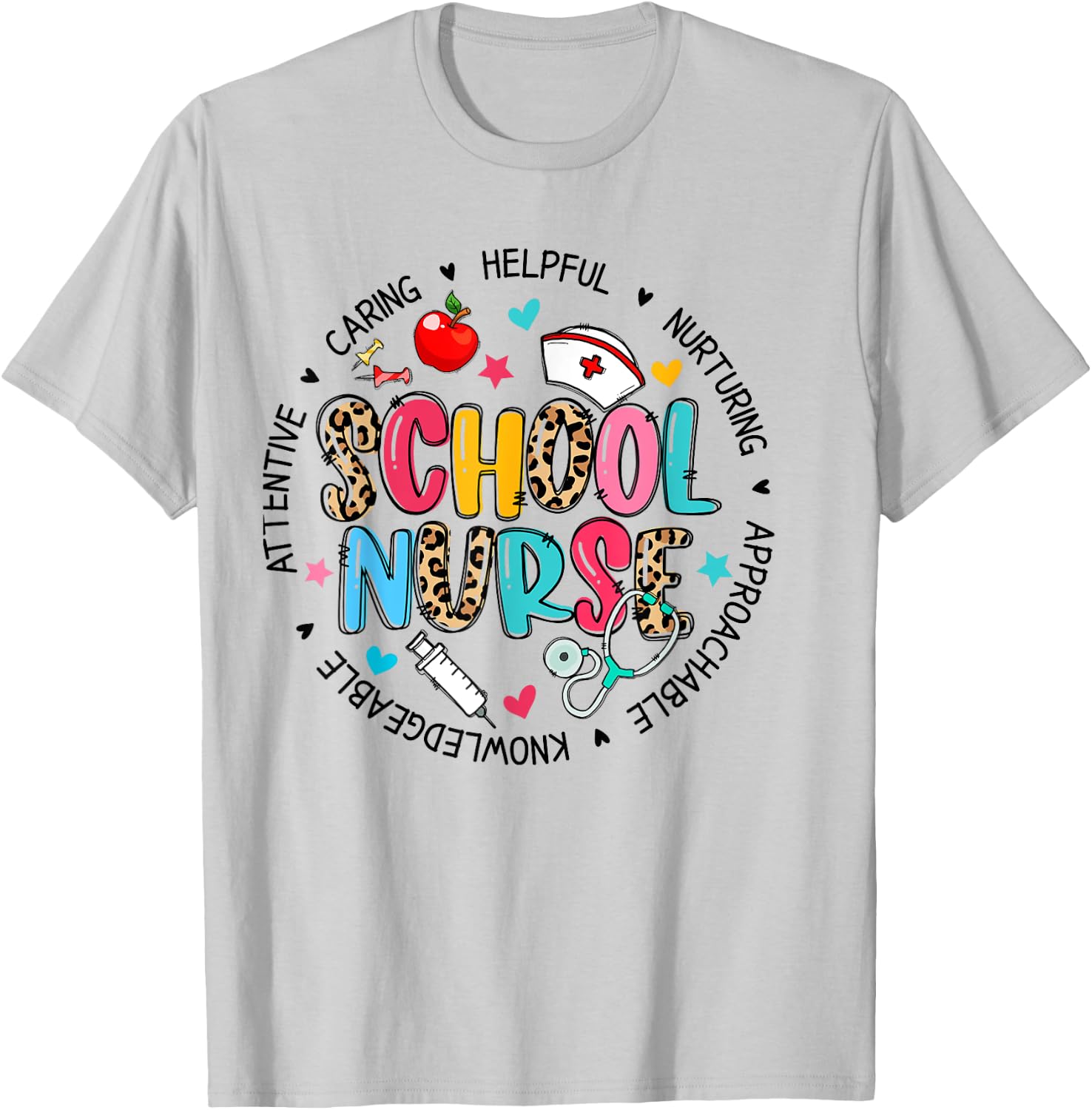 School Nurse Appreciation Back To School Nurse T-Shirt - T-Shirt | Ash