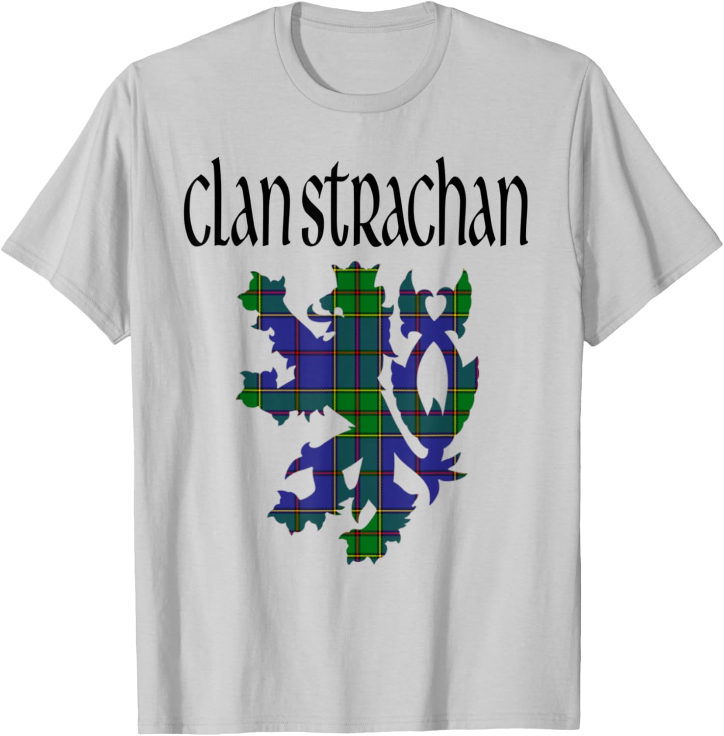 Clan Strachan Tartan Scottish Family Name Scotland Pride T-Shirt - T-Shirt | Ash