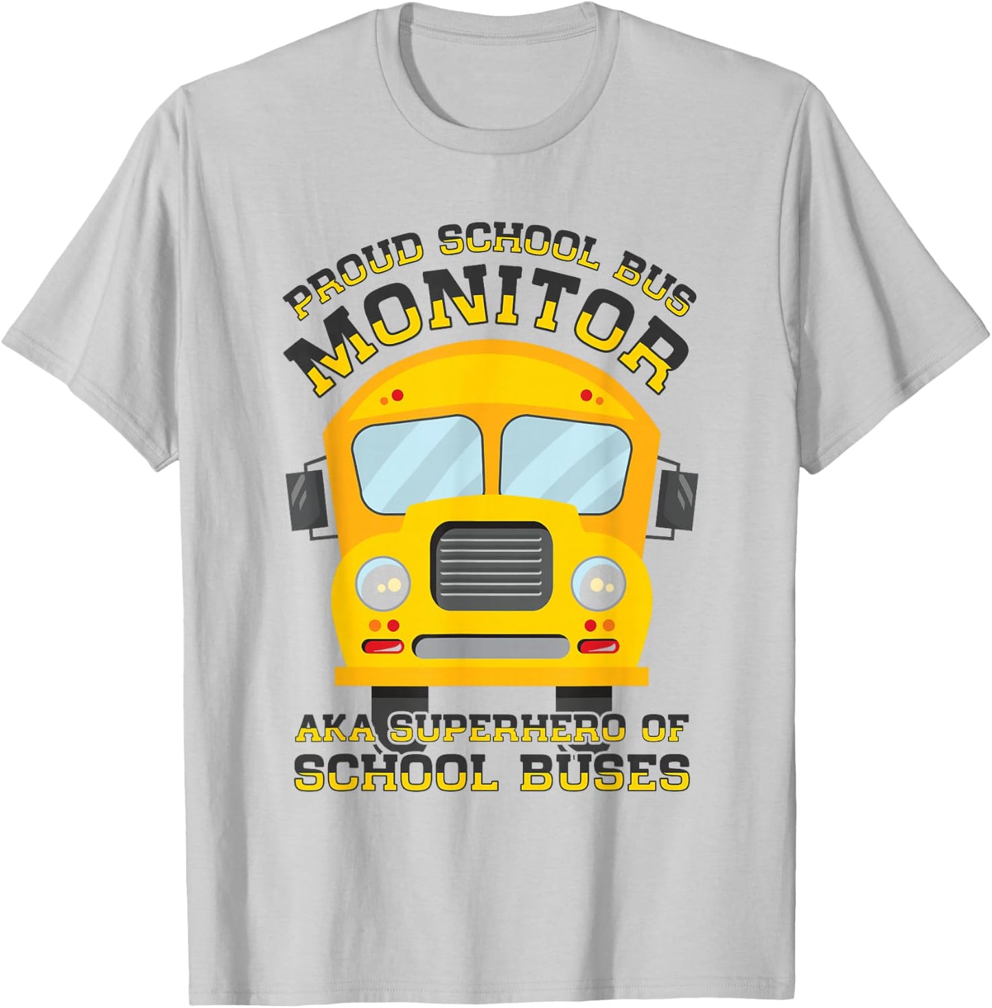 School Bus Monitor Bus Aide Attendant Student Delivery T-Shirt - T-Shirt | Ash