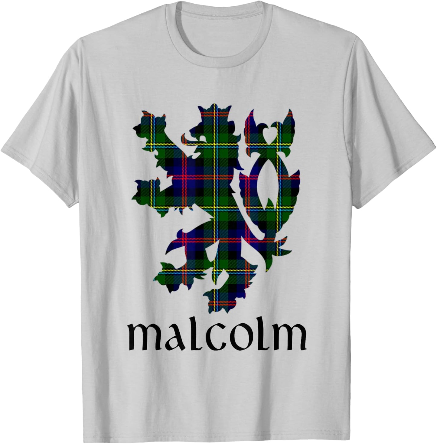 Clan Malcolm Tartan Scottish Family Name Scotland Pride T-Shirt - T-Shirt | Ash