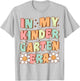 In My Kindergarten Era Groovy Kindergarten Back to School T-Shirt - T-Shirt | Ash