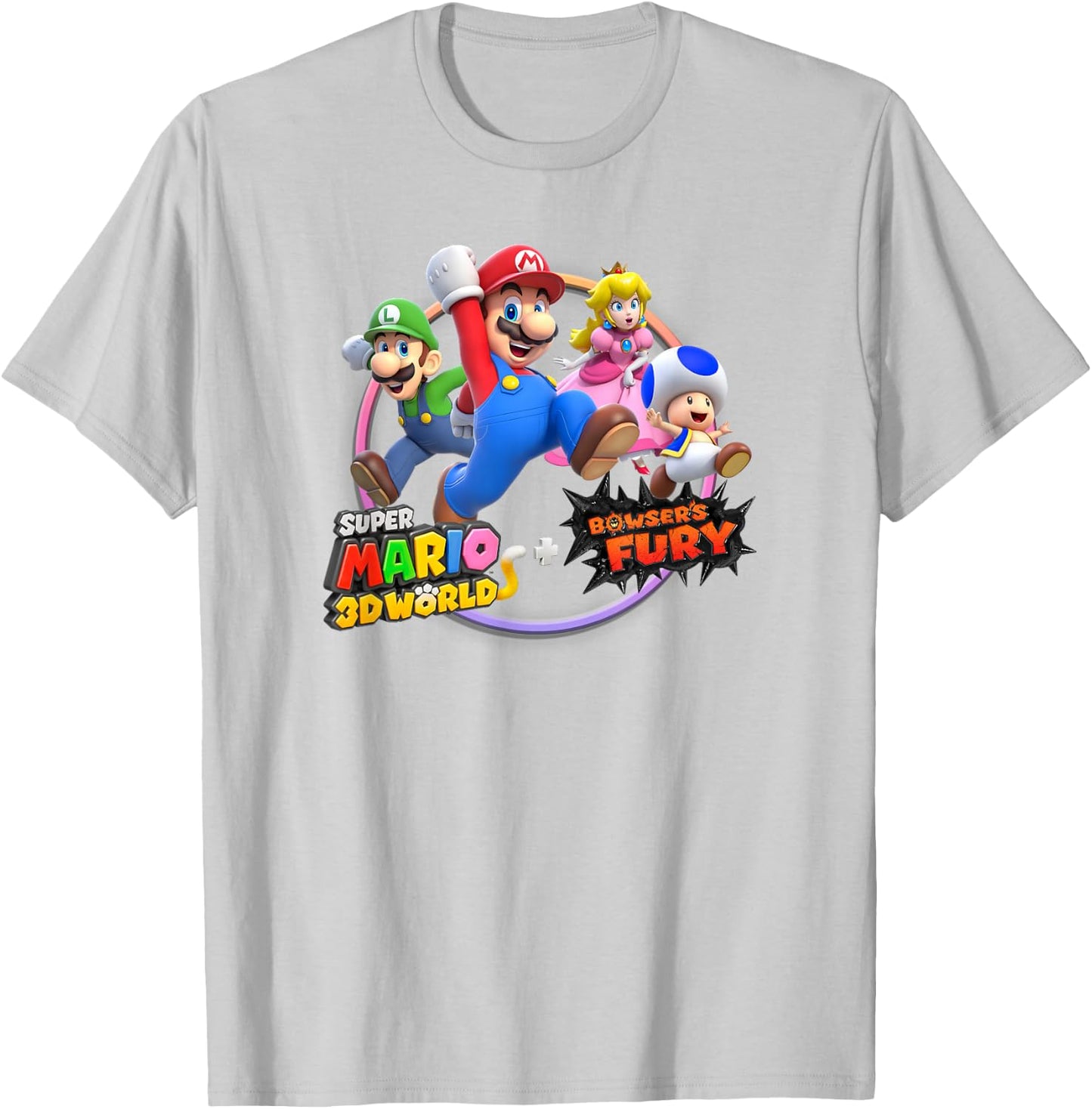 Super Mario 3D World: Bowser's Fury Nintendo Game Poster T-Shirt - T-Shirt | Ash