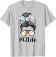 GI Gastroenterology Nurse Life Appreciation Day Messy Bun T-Shirt - T-Shirt | Ash