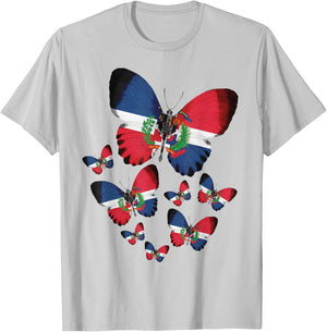 Coat of Arms Republica Dominicana For Kids & Dominican Flag T-Shirt - T-Shirt | Ash