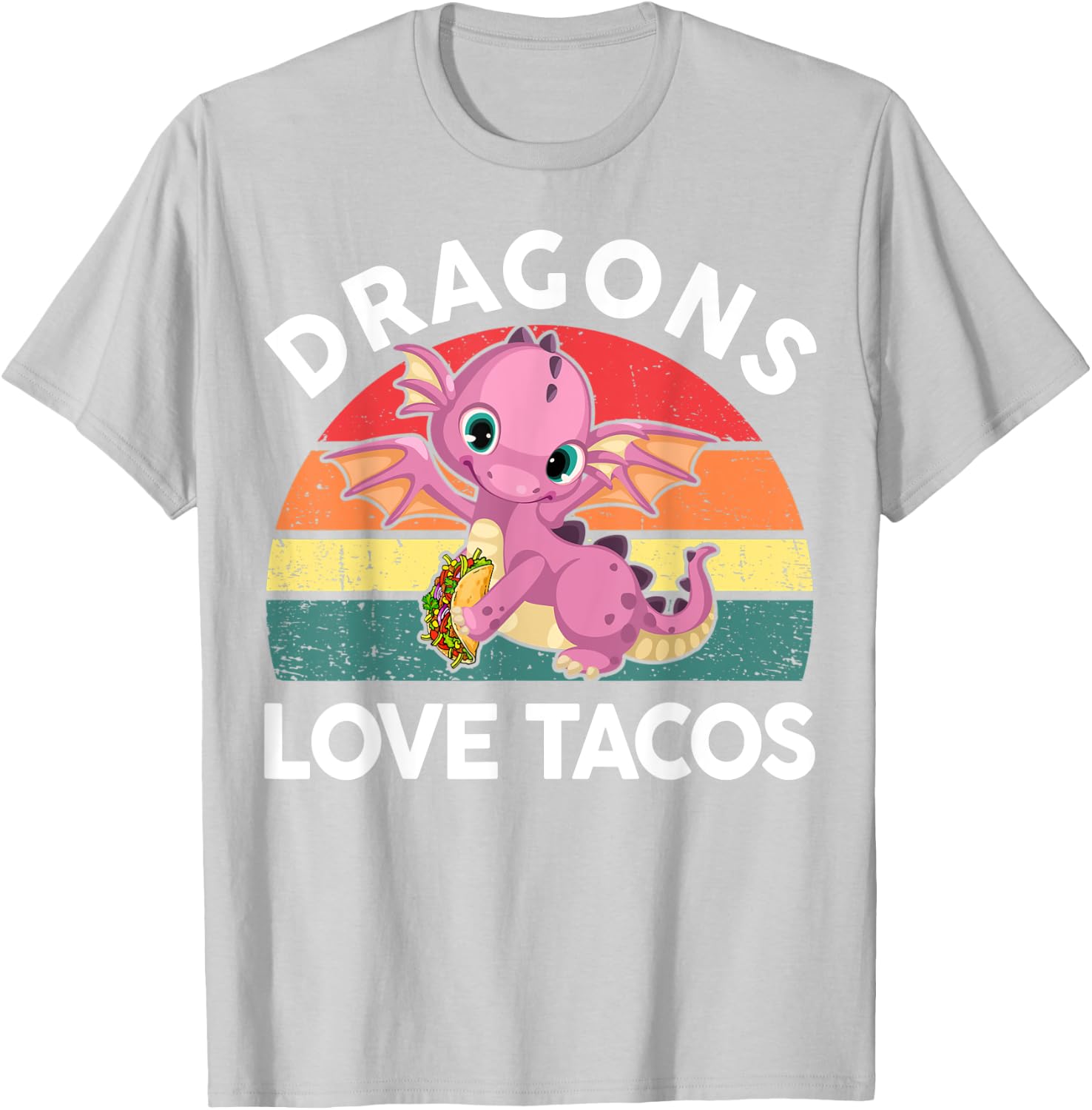 Dragons Love Tacos Shirt Cinco De Mayo Kids Youth Toddler T-Shirt - T-Shirt | Ash