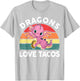 Dragons Love Tacos Shirt Cinco De Mayo Kids Youth Toddler T-Shirt - T-Shirt | Ash