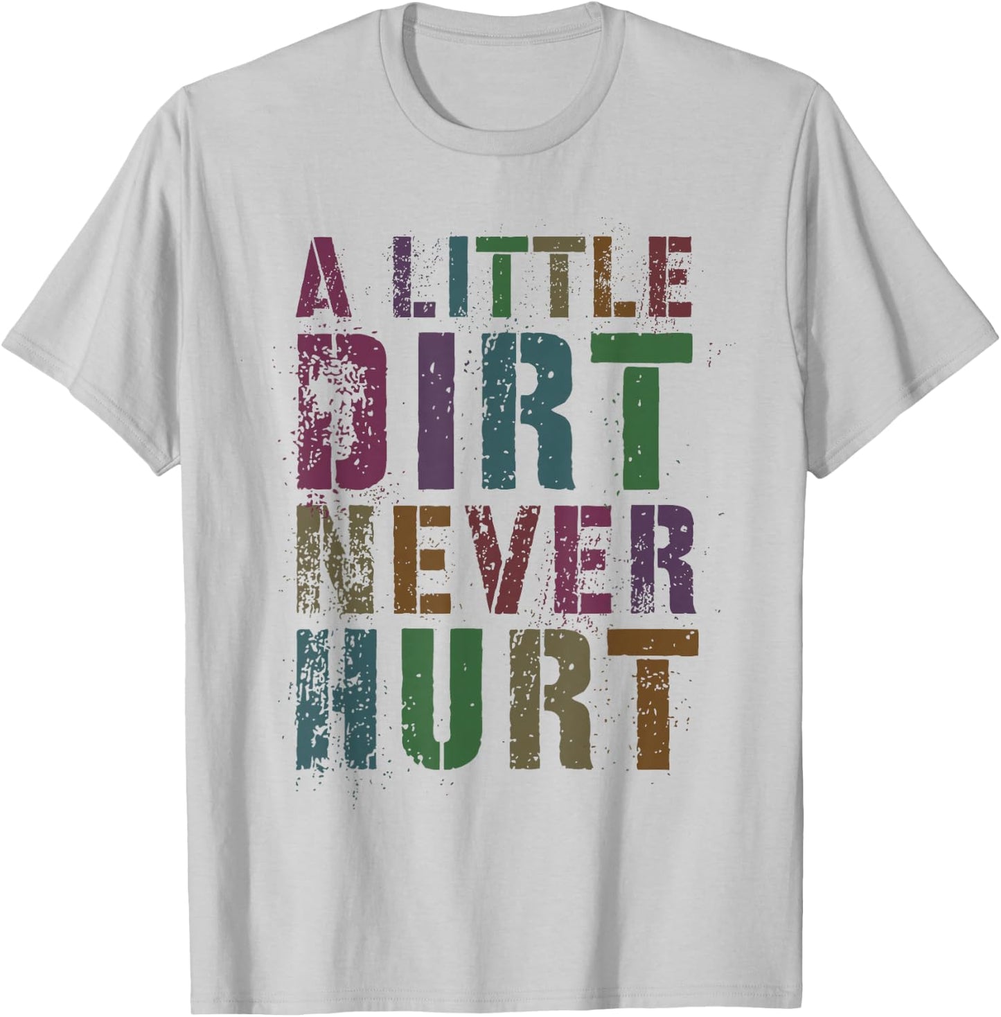 Funny LITTLE DIRT NEVER HURT Kids Off Road Girls Mud Run SxS T-Shirt - T-Shirt | Ash
