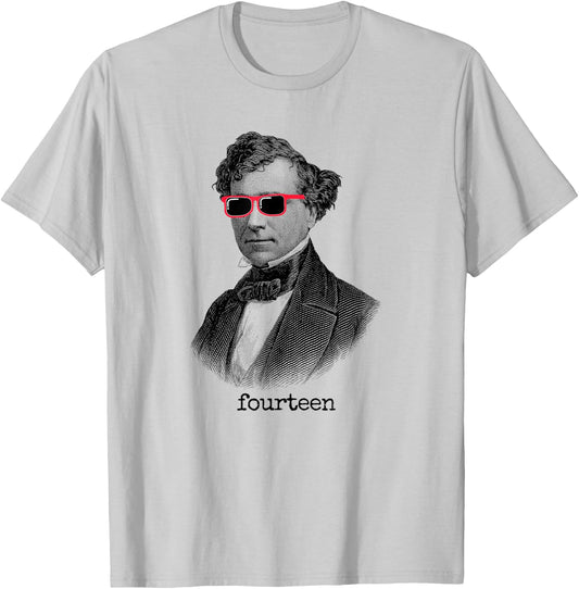 Franklin Pierce 14th President USA T-Shirt - T-Shirt | Ash
