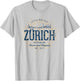 Switzerland Vintage Zurich Retro T-Shirt - T-Shirt | Ash