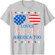 Loves Jesus America Too Toddler Boy USA Flag Christ Patriot T-Shirt - T-Shirt | Ash