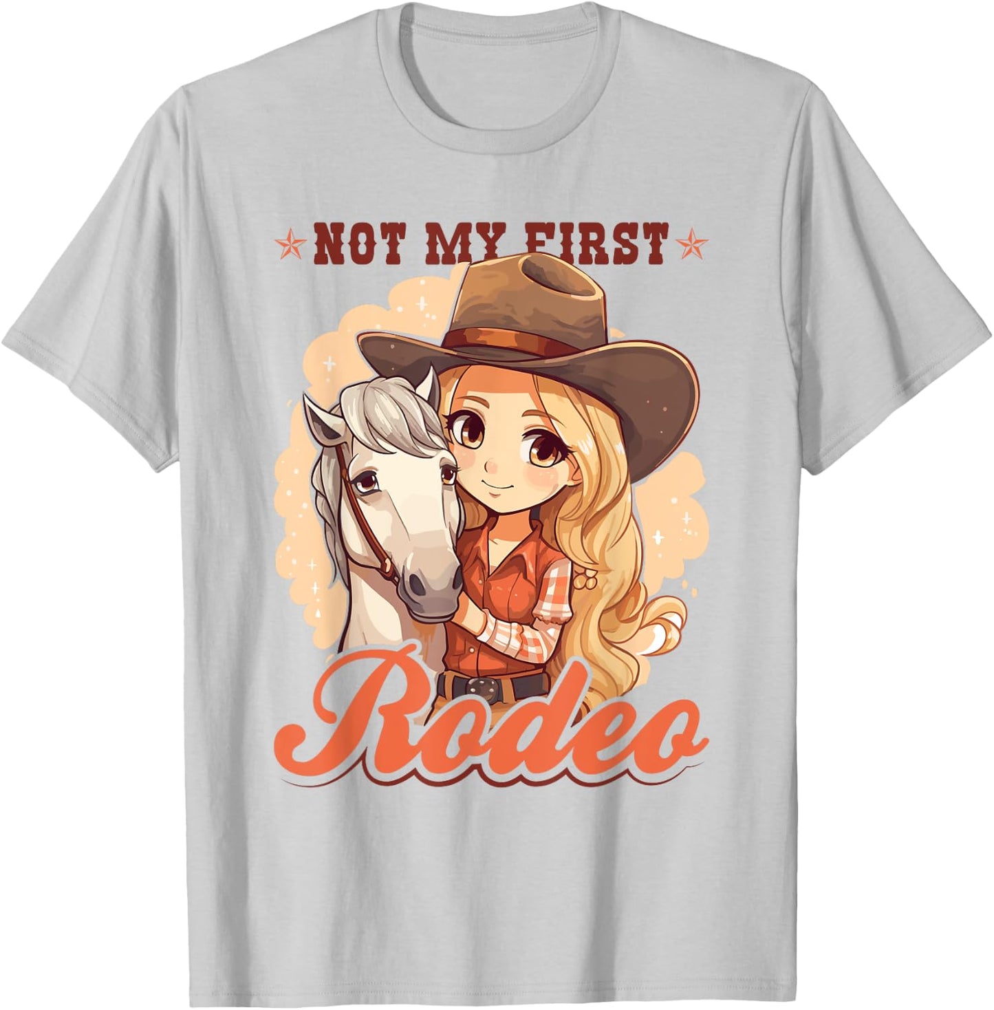 Not My First Rodeo, Country Rodeo Kids Girl Toddler Cowgirl T-Shirt - T-Shirt | Ash