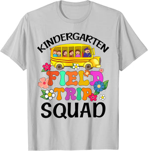 Kindergarten Students School Zoo Field Trip Squad ing T-Shirt - T-Shirt | Ash
