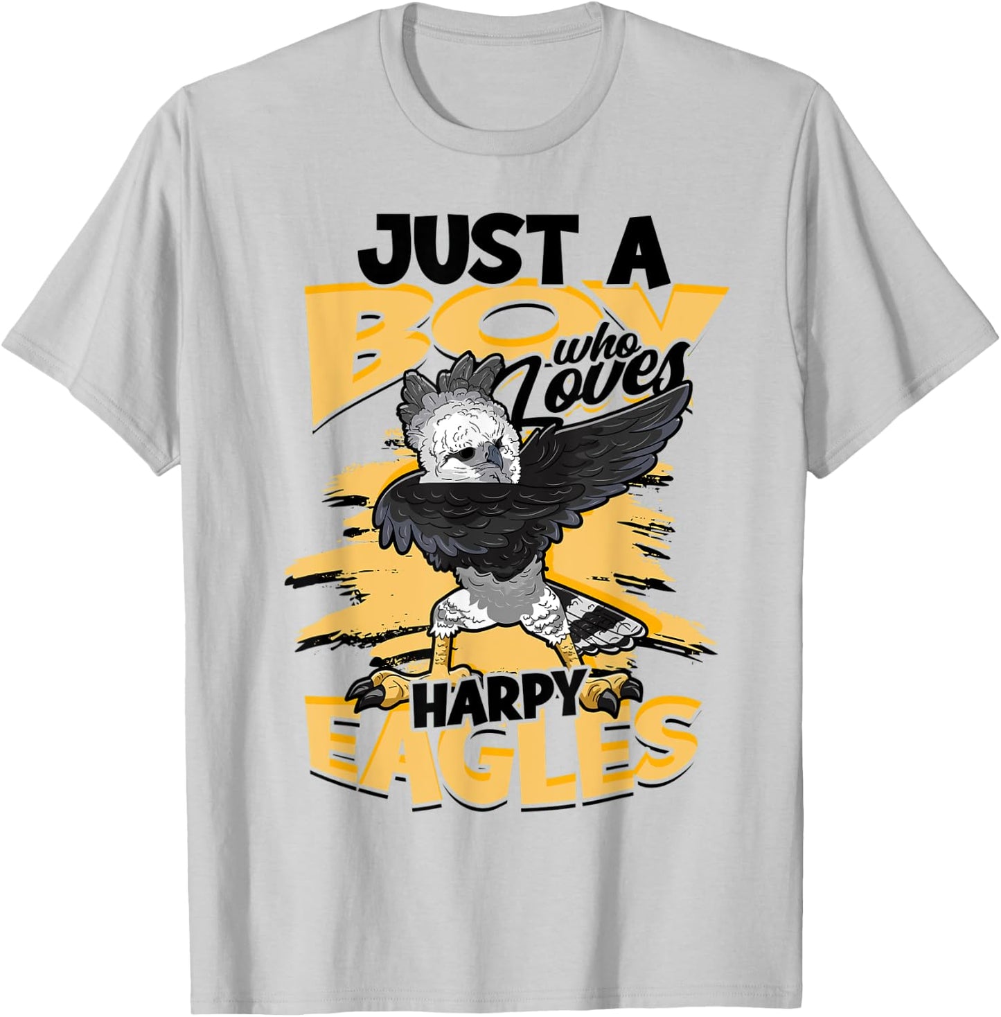 Just A Boy Who Loves Harpy Eagles Birds Kids Harpy Eagle T-Shirt - T-Shirt | Ash