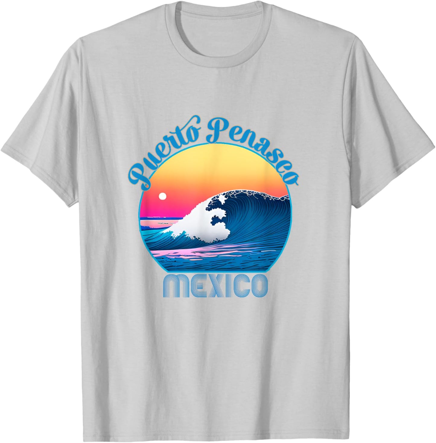 Puerto Penasco Souvenir Outfit - Retro Puerto Penasco T-Shirt - T-Shirt | Ash