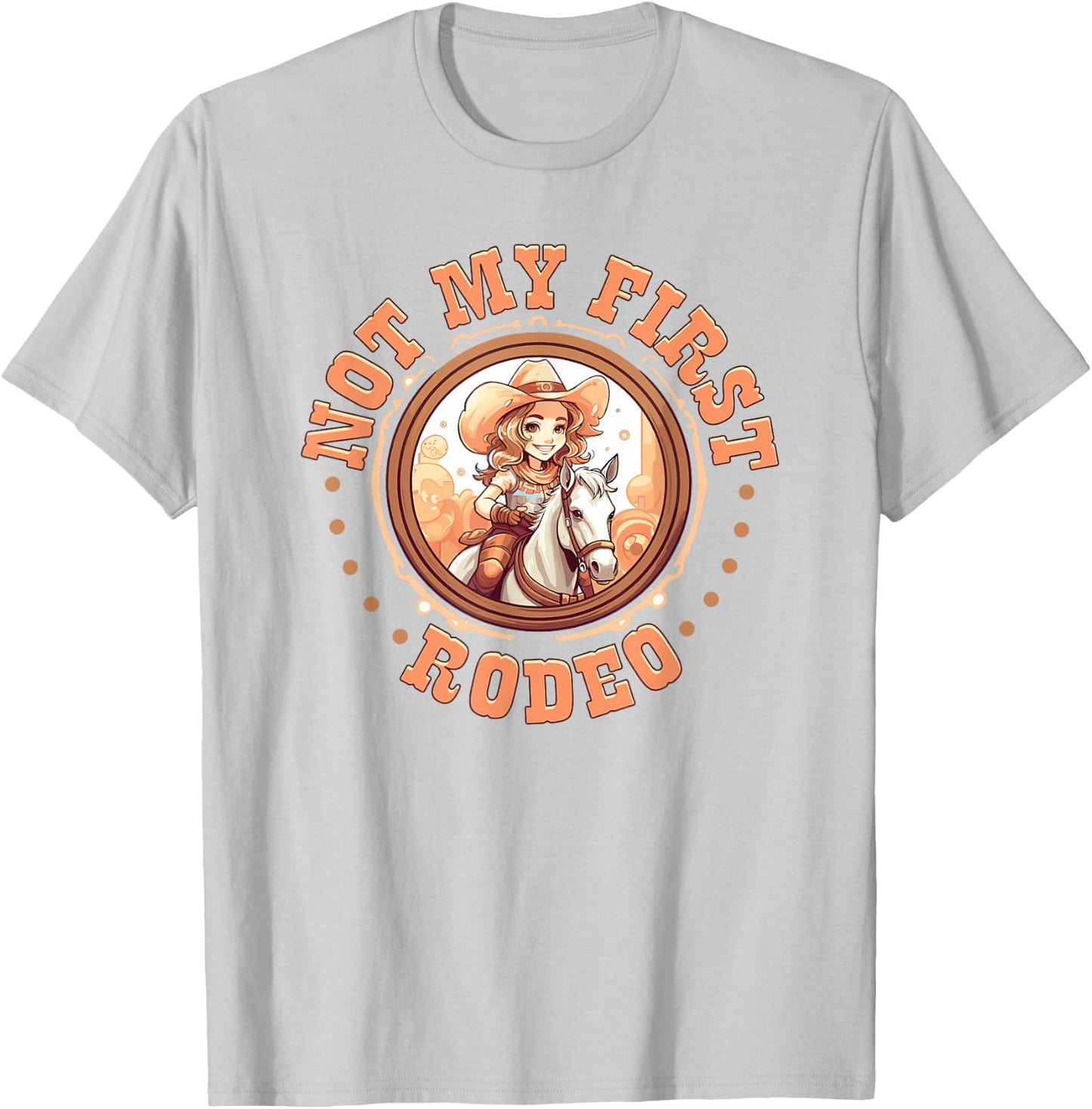 Not My First Rodeo, Country Rodeo Kids Girl Toddler Cowgirl T-Shirt - T-Shirt | Ash