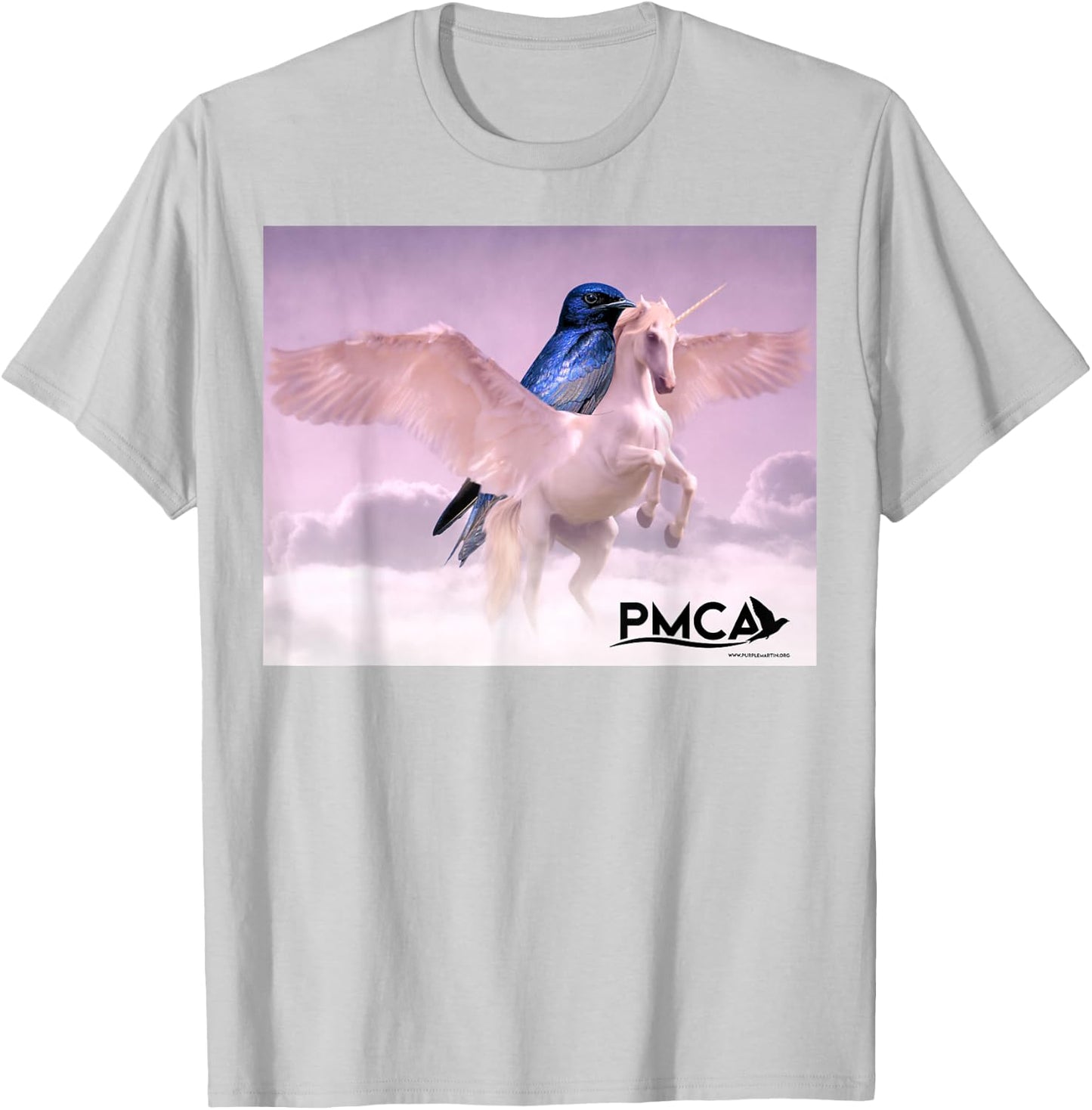 Purple Martin Unicorn T-Shirt - T-Shirt | Ash