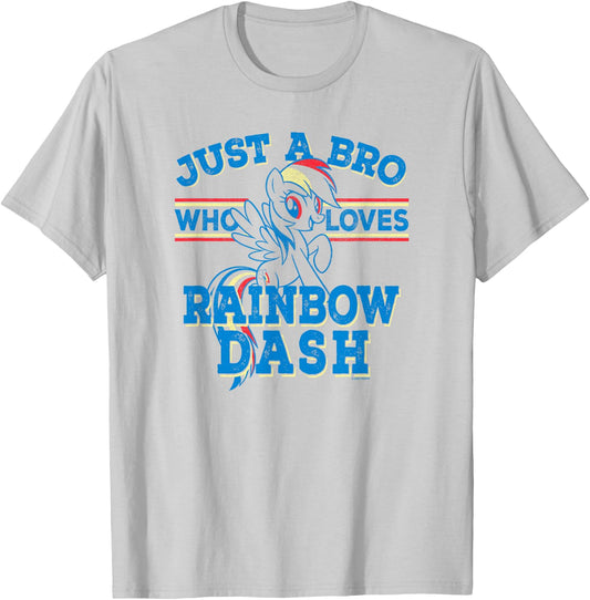My Little Pony: Friendship Is Magic Bro Loves Rainbow Dash T-Shirt - T-Shirt | Ash