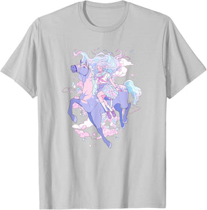 Horse Girl funny Pastel japan Anime Aesthetic japanese T-Shirt - T-Shirt | Ash