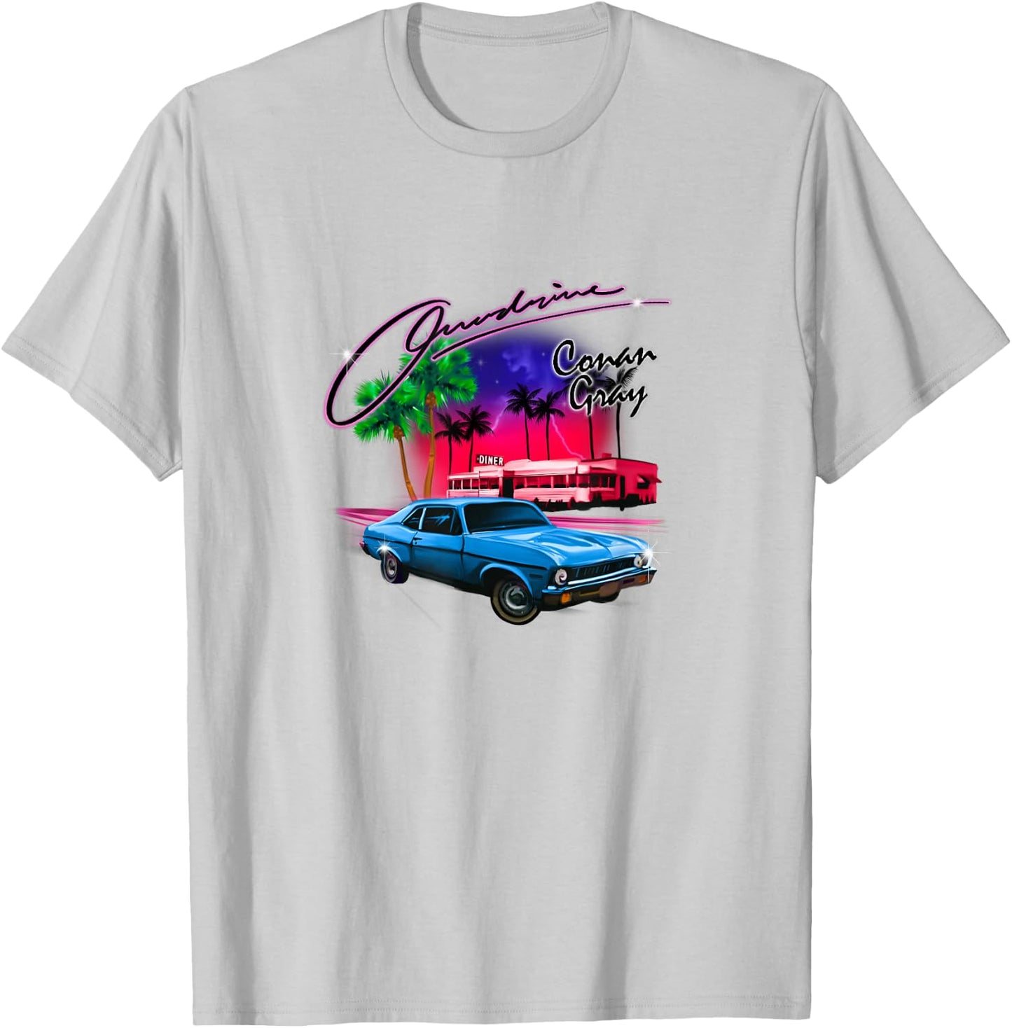 Official Conan Gray Overdrive T-Shirt - T-Shirt | Ash