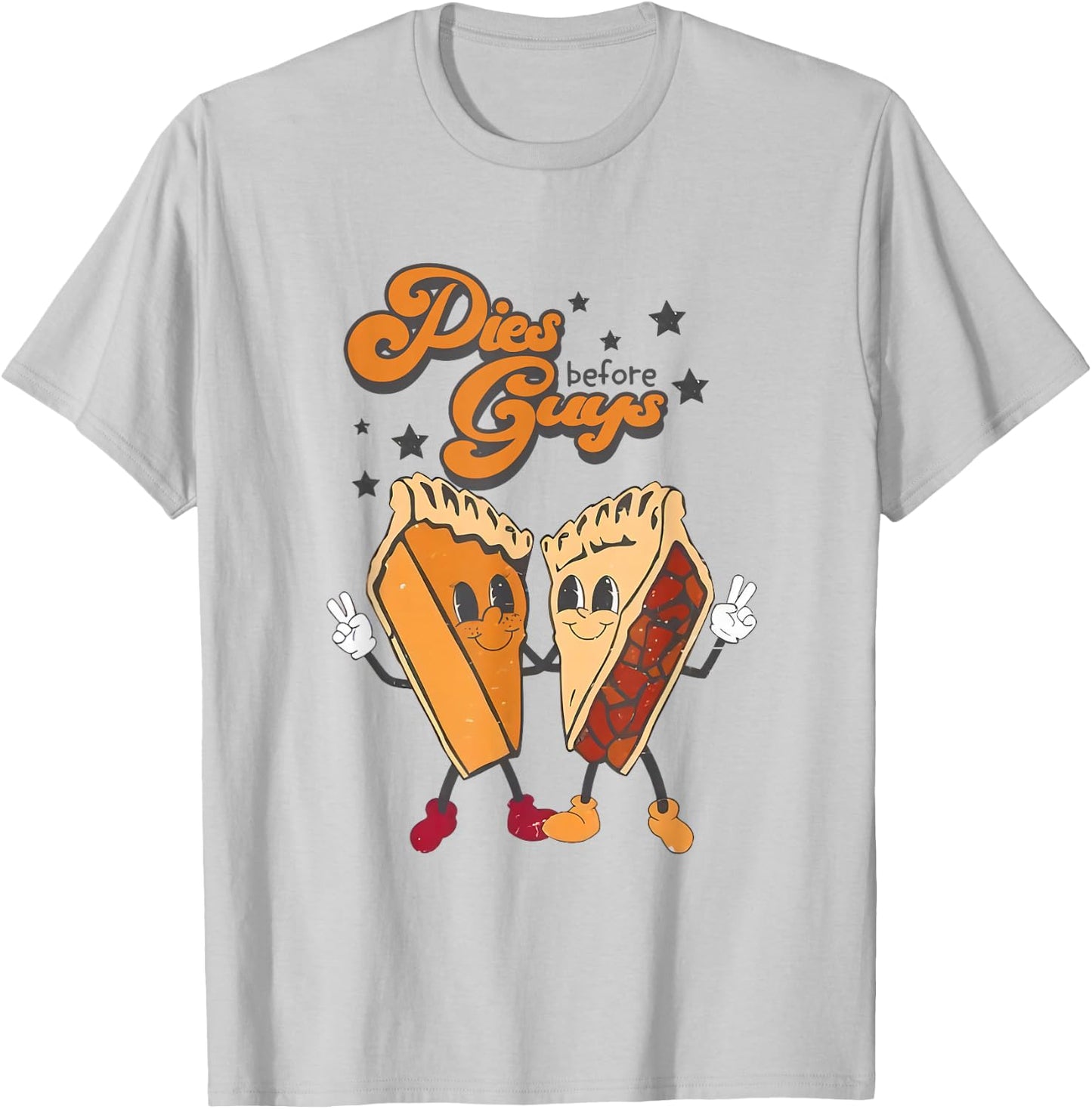 Pies Before Guys Girls Kids Toddler Thanksgiving T-Shirt - T-Shirt | Ash