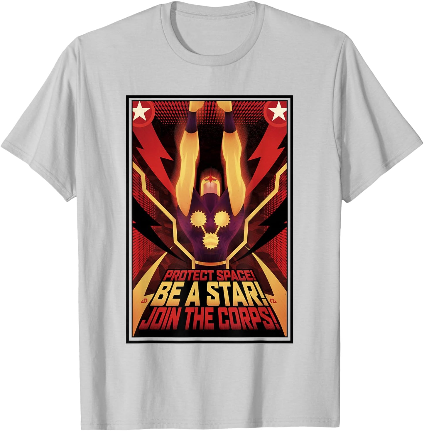 Marvel Comics Retro Classic Nova Join The Corps Propaganda T-Shirt - T-Shirt | Ash