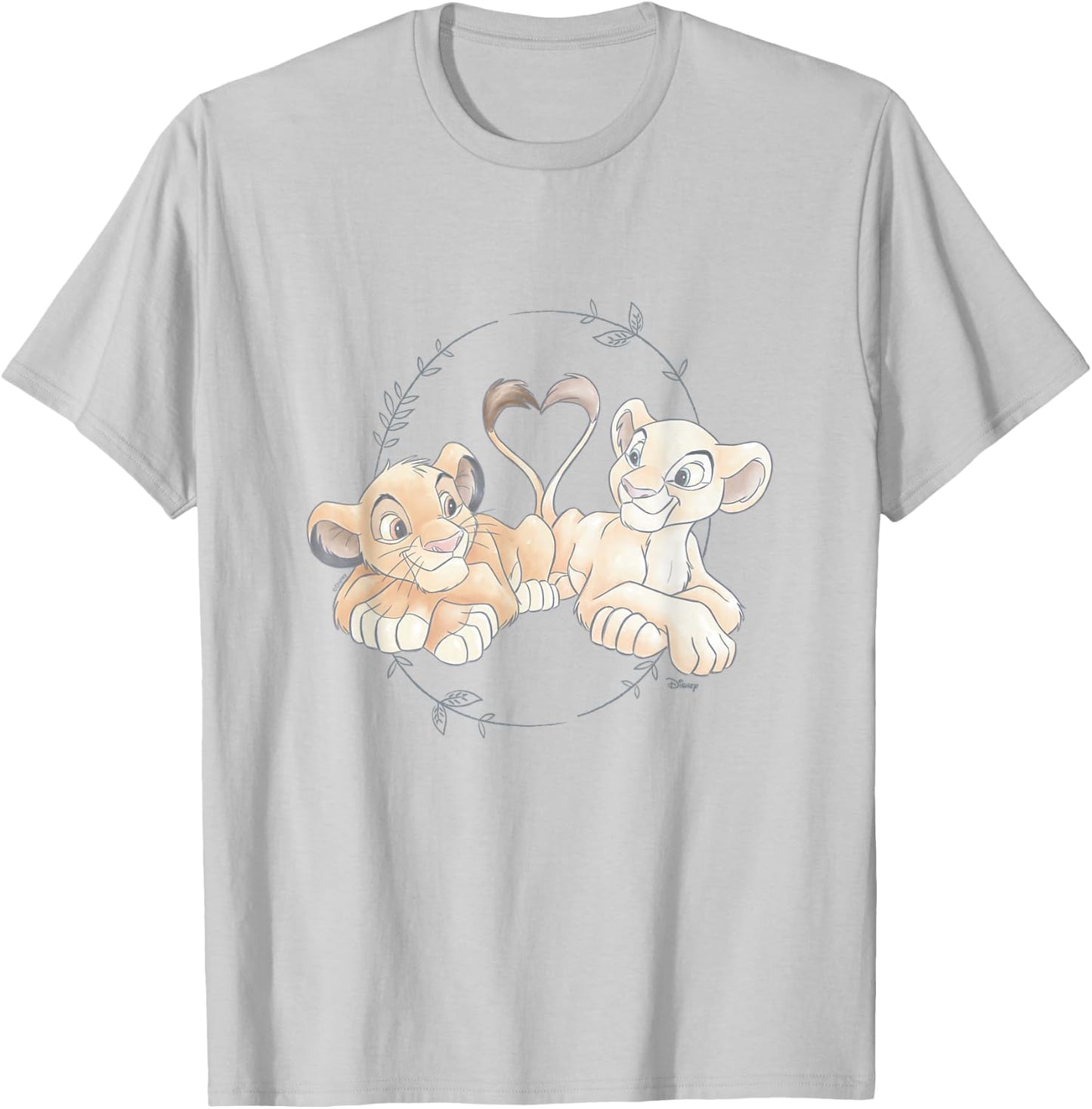 The Lion King - Simba Nala Heart T-Shirt - T-Shirt | Ash