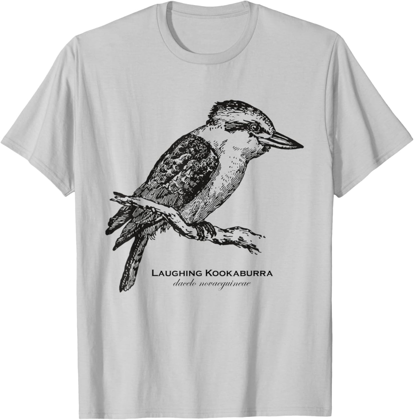 Vintage Animal Retro Wildlife Kookaburra T-Shirt - T-Shirt | Ash