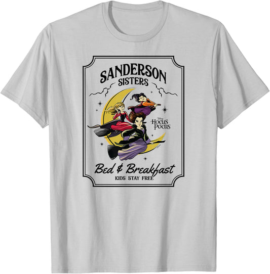 Hocus Pocus - Sanderson Sisters Bed & Breakfast T-Shirt - T-Shirt | Ash