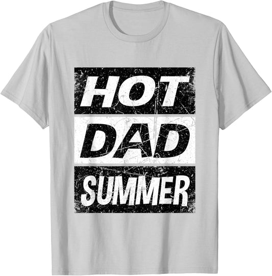 Retro Hot Dad Summer Shirt Fathers Day Rad Girl Dad T-Shirt - T-Shirt | Ash