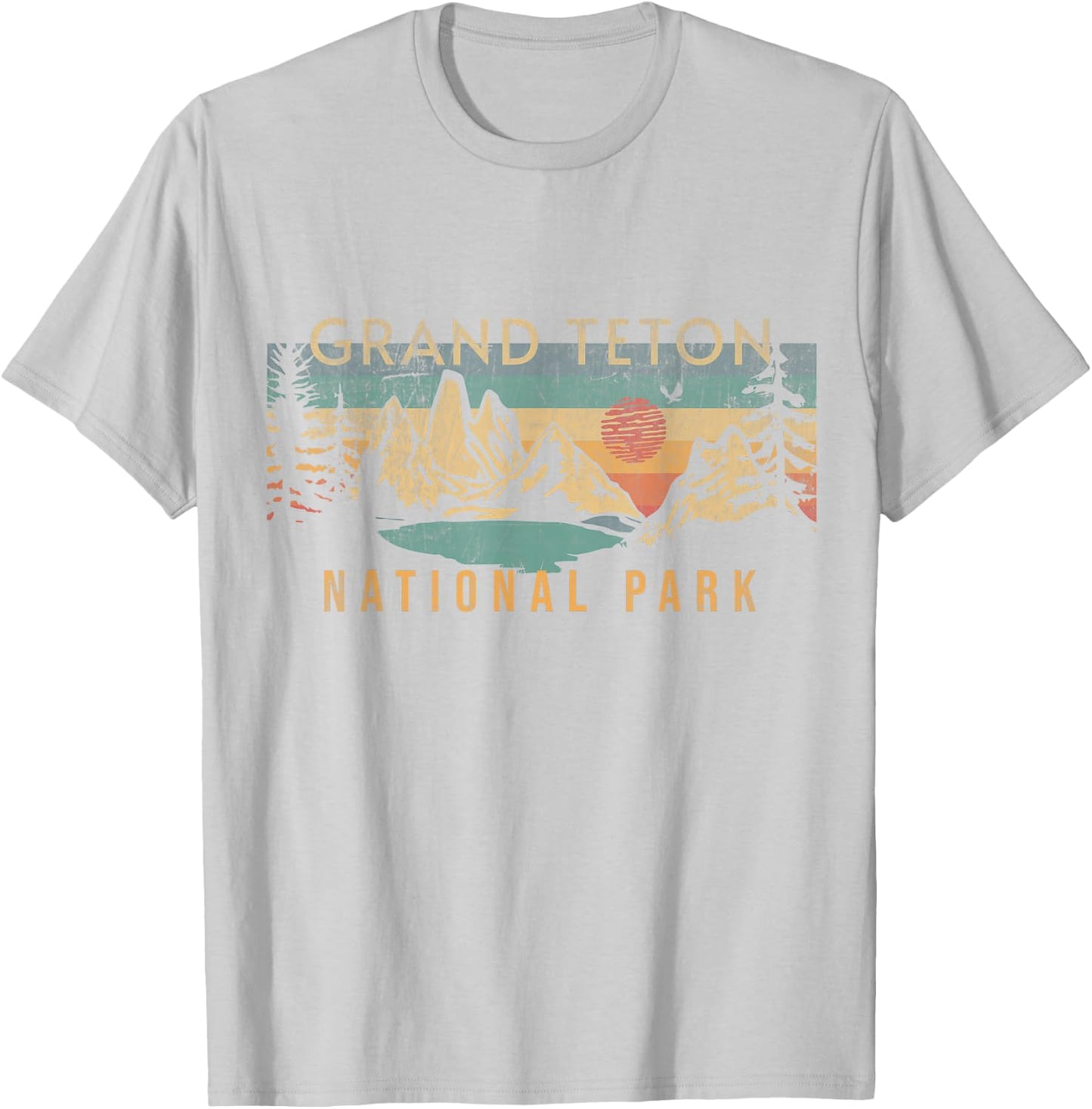 Grand Teton National Park T-Shirt - T-Shirt | Ash