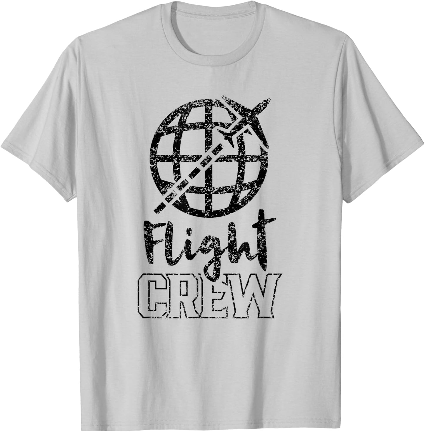Flight Crew Cabin Crew Attendant Airplane Steward T-Shirt - T-Shirt | Ash