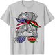 American Kenyan Patriot Flag Women Girl Kenya Grown T-Shirt - T-Shirt | Ash