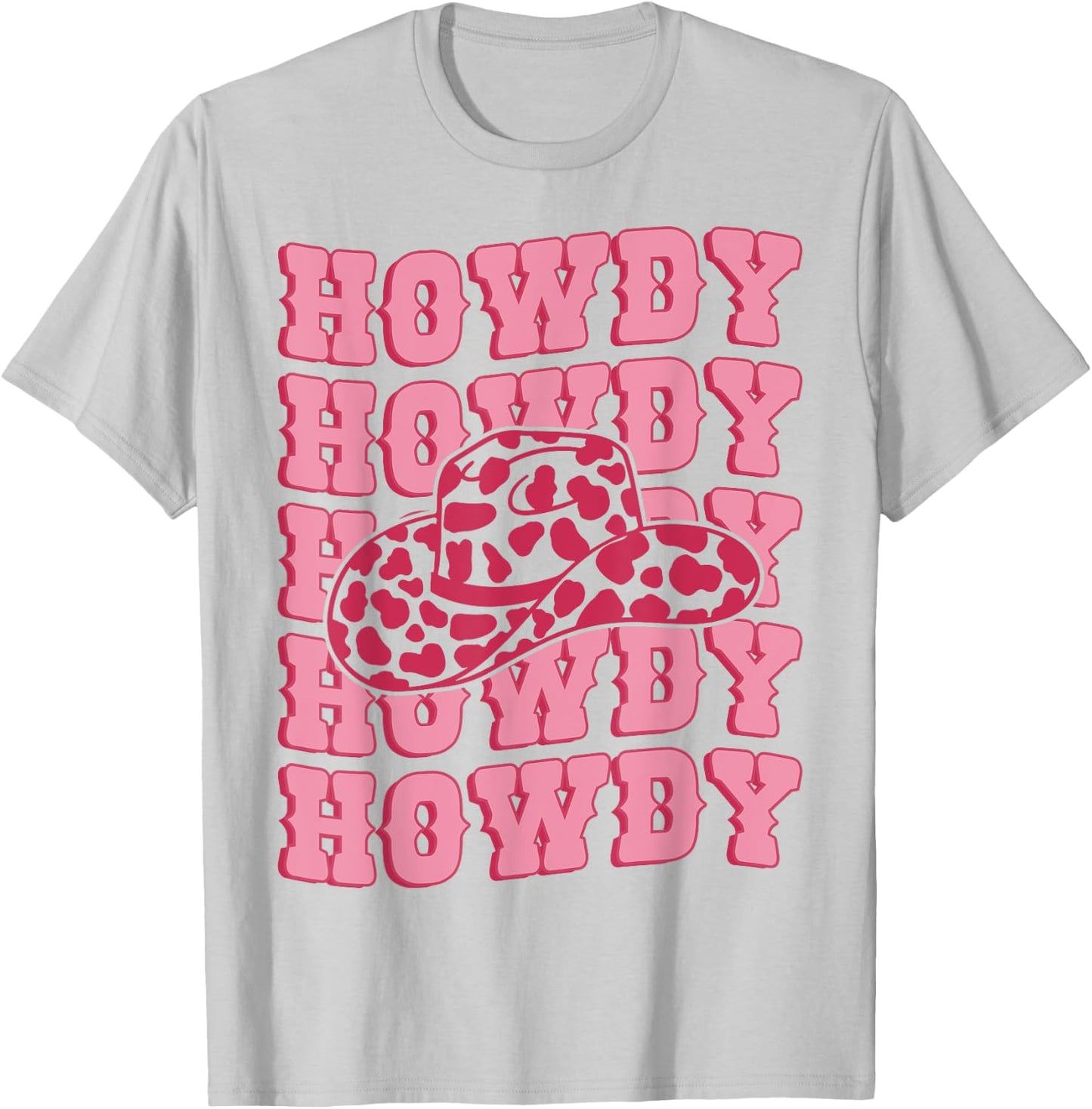 Vintage Pink Howdy Rodeo Western Country Southern Cowgirl T-Shirt - T-Shirt | Ash