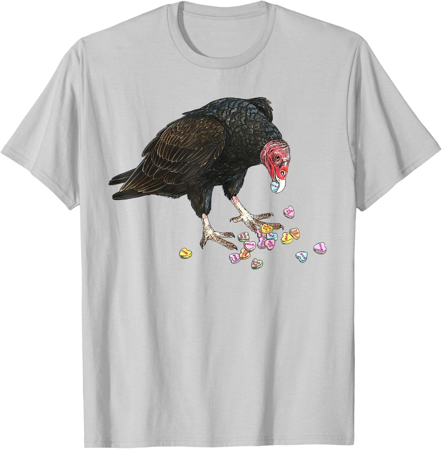 Eat Your Heart Out Turkey Vulture Snack Attack T-Shirt - T-Shirt | Ash