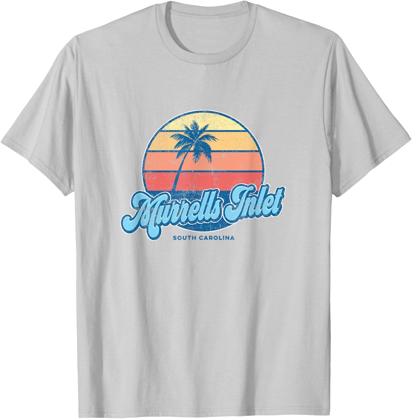 Vintage Murrells Inlet South Carolina SC Classic 70s Retro S T-Shirt - T-Shirt | Ash