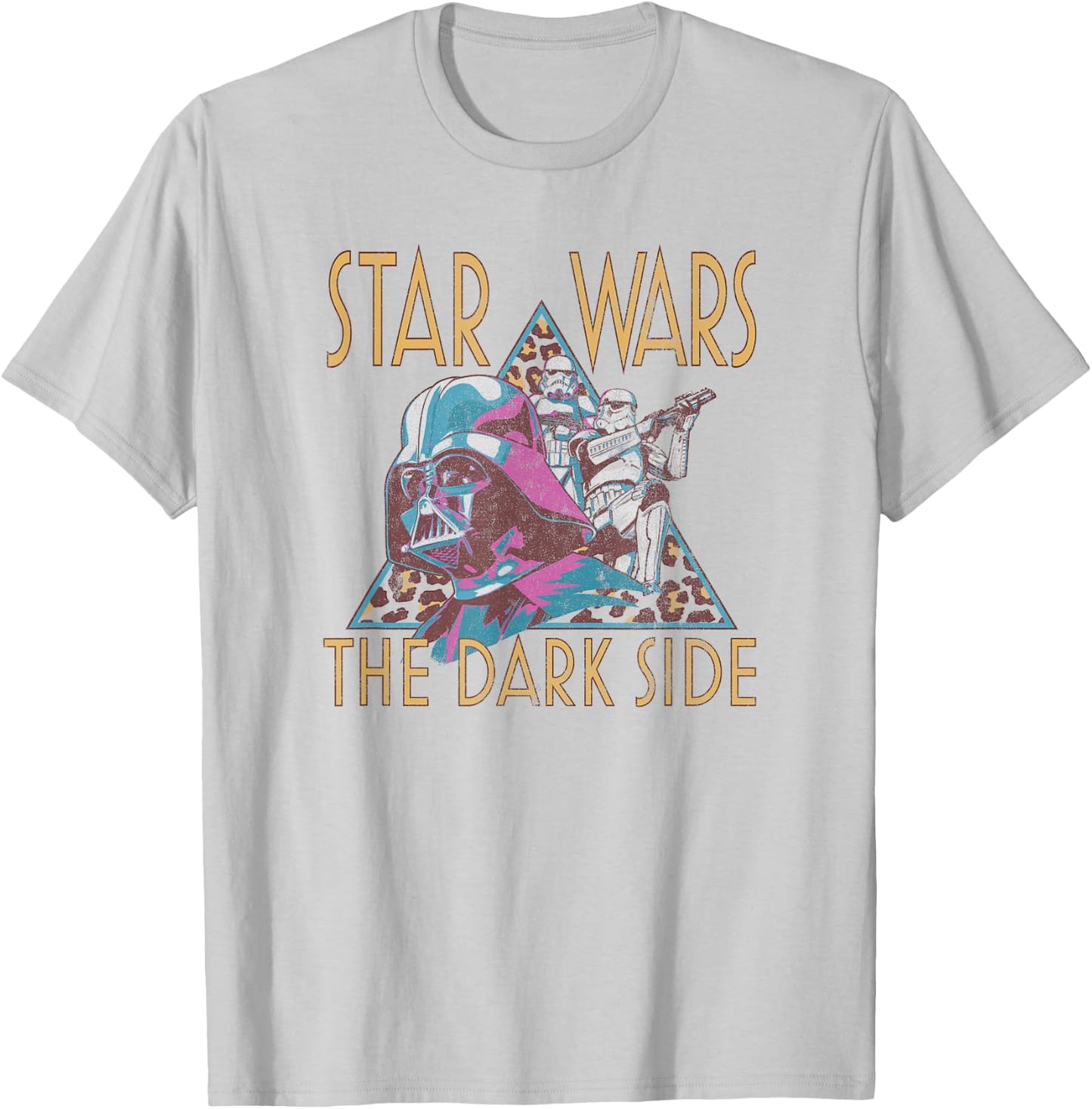 Star Wars Darth Vader The Dark Side Leopard Print Box Up T-Shirt - T-Shirt | Ash
