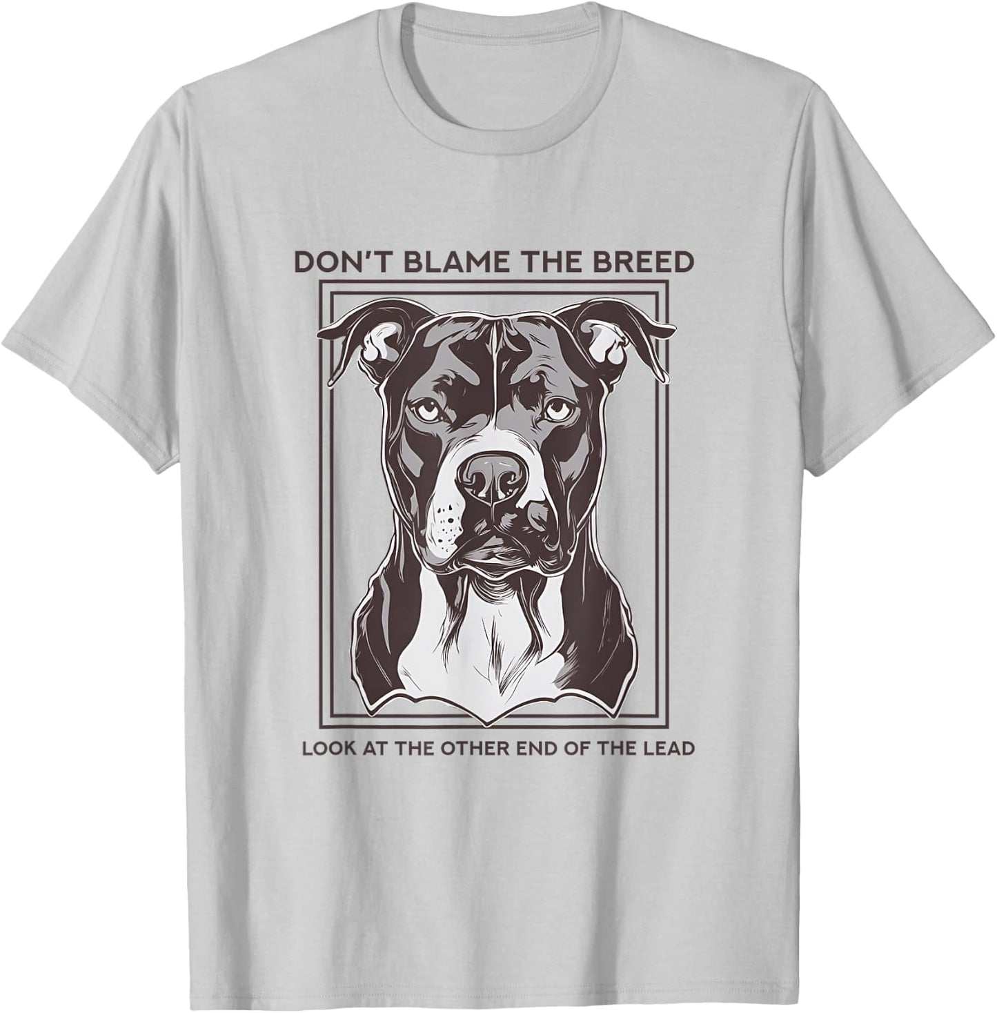 Don't Blame The Breed, XL Bully, Pitbull, Mastif T-Shirt - T-Shirt | Ash