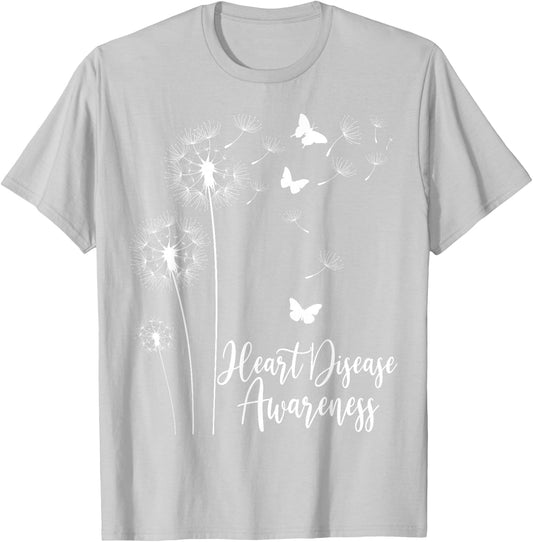 Go Red Ribbon Heart Disease Awareness Month American Heart T-Shirt - T-Shirt | Ash